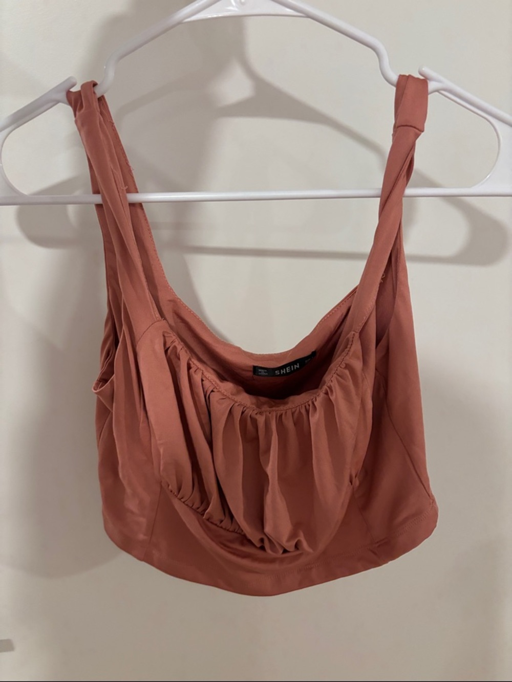 SHEIN Rust Gathered Front Camisole